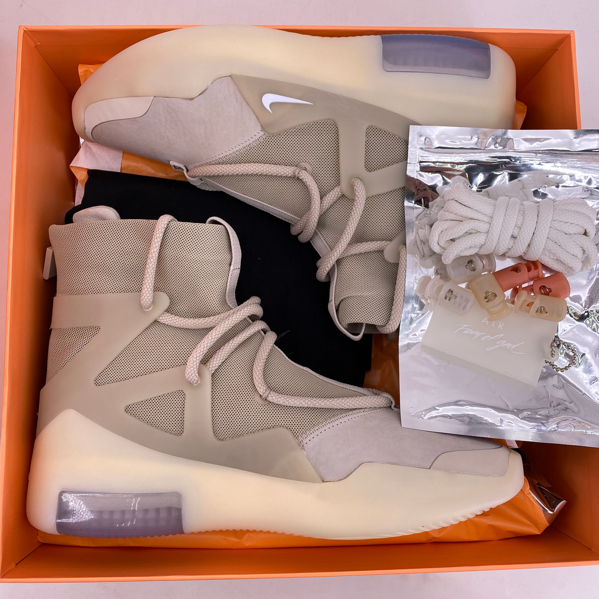 Nike Air Fear of God 1 &quot;Oatmeal&quot; 2019 New Size 7.5