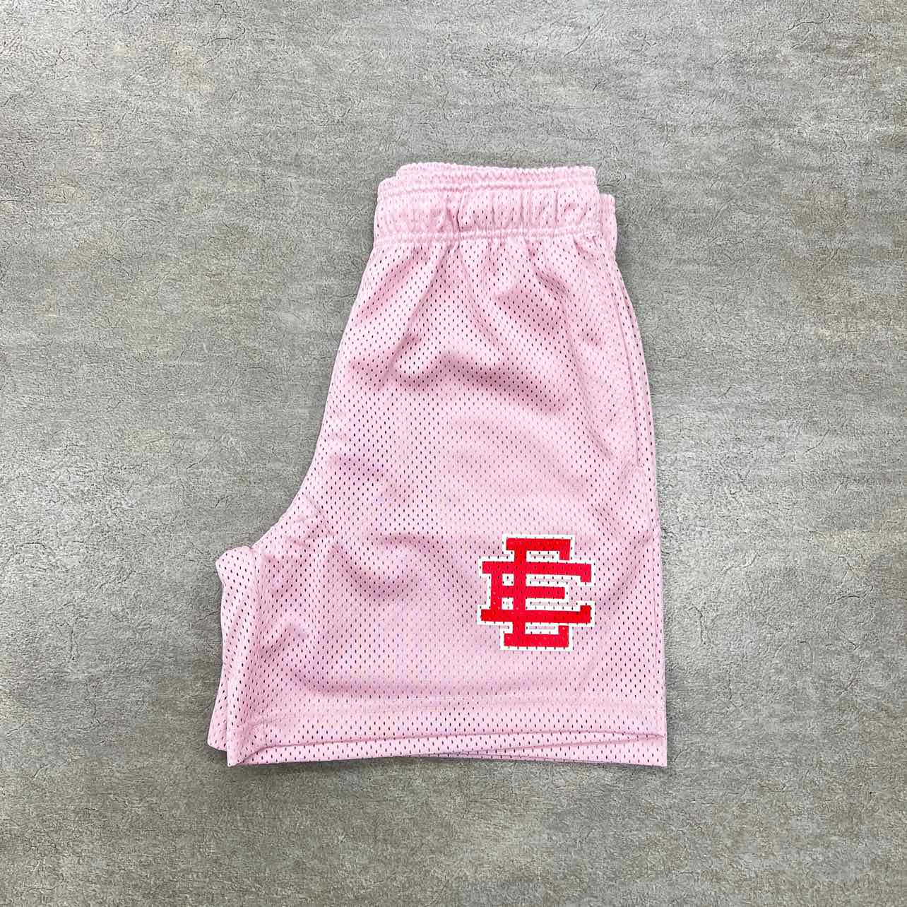 Eric Emanuel Mesh Shorts &quot;SALMON&quot; Red New Size S