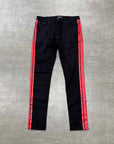 Amiri jeans Patachou "RED STRIPE" Black Used Size 38