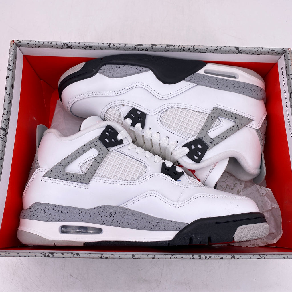 Air Jordan (GS) 4 Retro "White Cement" 2025 New Size 5Y