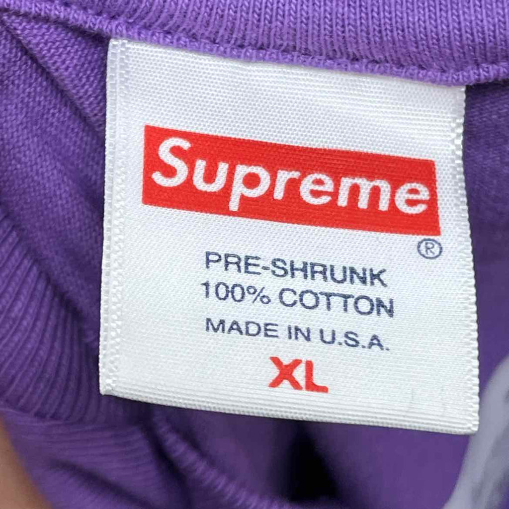 Supreme T-Shirt "EVERLAST" Purple New Size XL