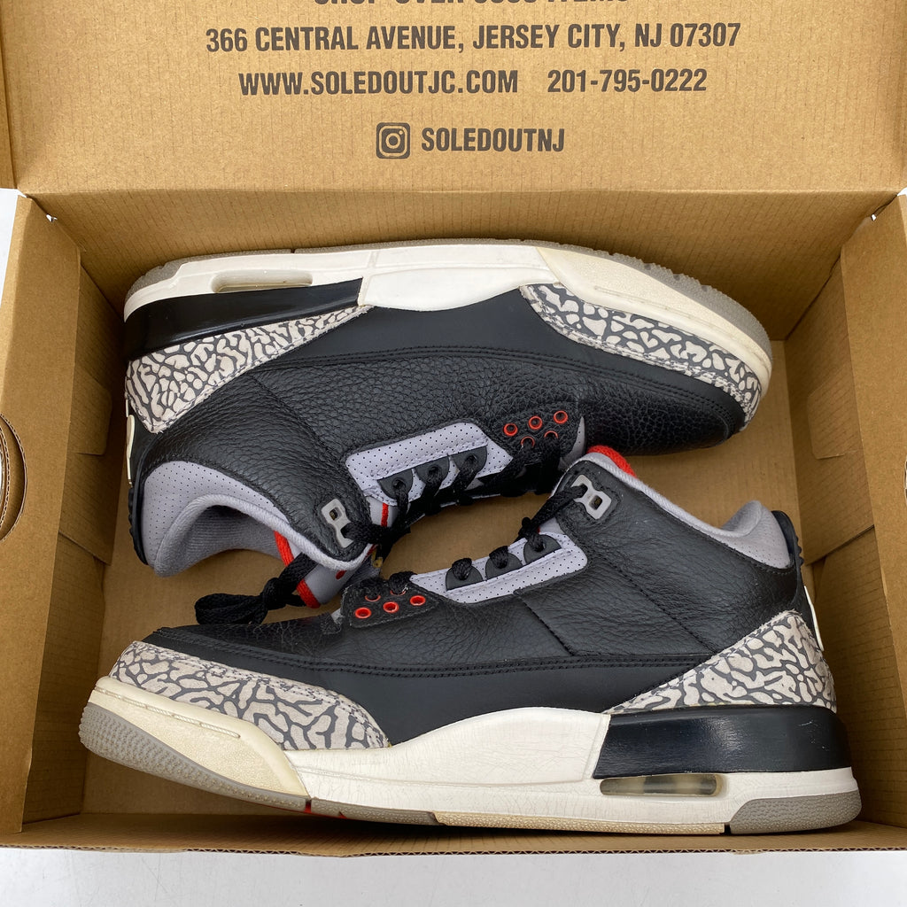 Air Jordan 3 Retro "Black Cement" 2017 Used Size 8.5