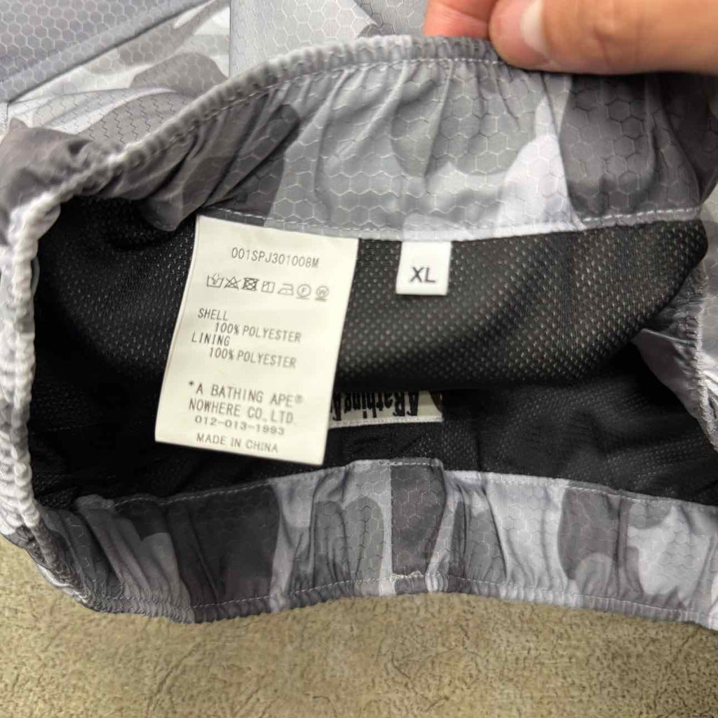 Bape Shorts "SPACE SYSTEMS" Grey Camo New Size XL