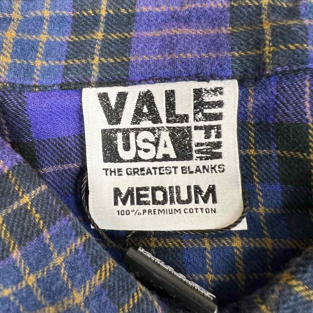 Vale Flannel "VALLEY DREAMS" Purple New Size M