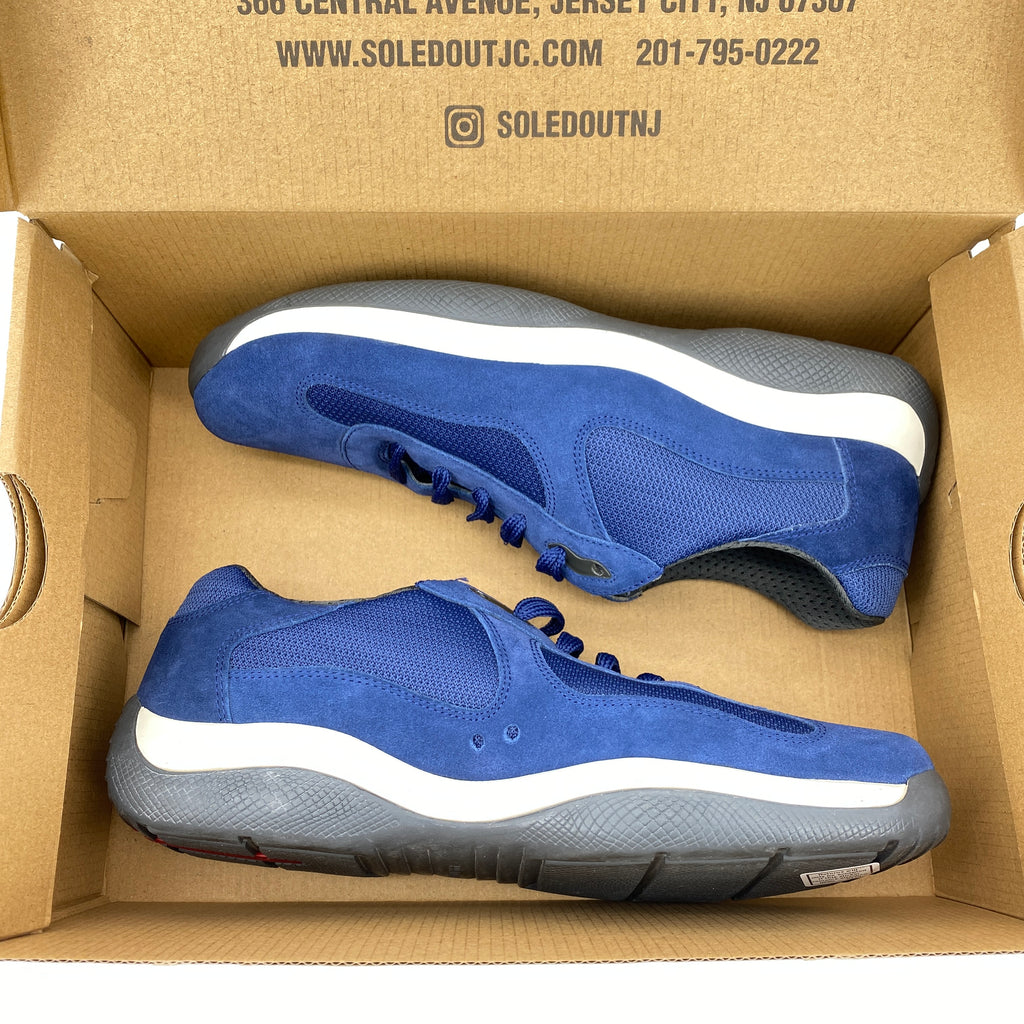 Prada America's Cup "Blue Suede"  Used Size 6 PRADA