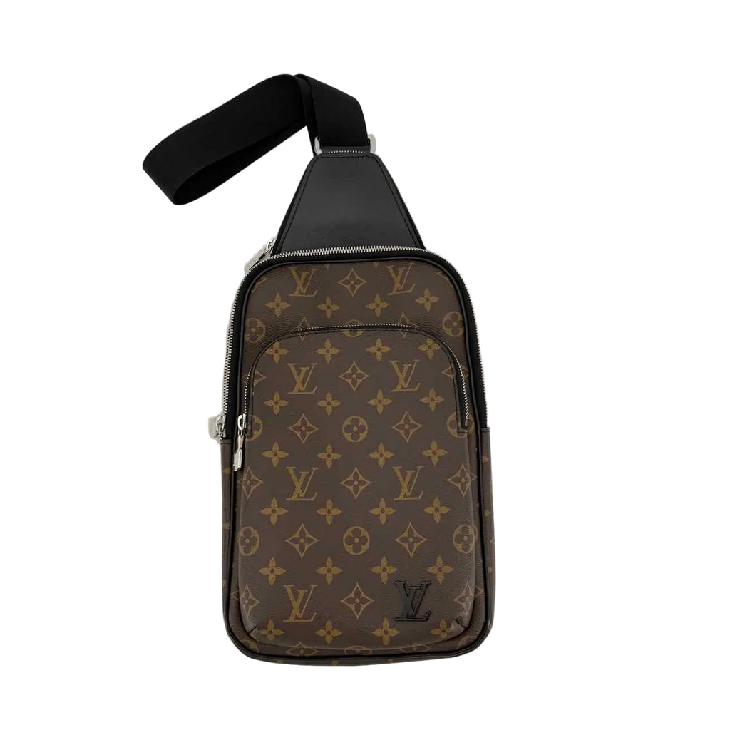 Louis Vuitton Bag "AVENUE SLING BAG" Used Brown