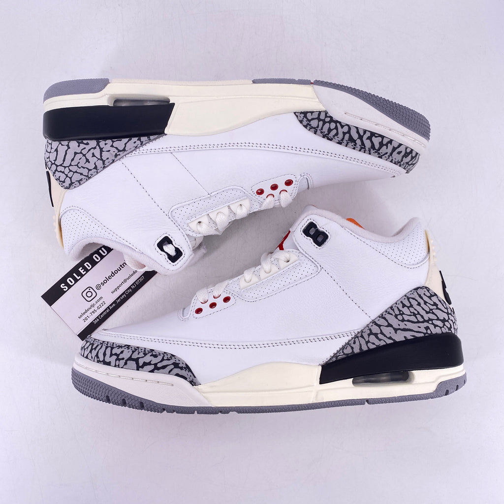 Air Jordan 3 Retro "White Cement Reimagined" 2023 New Size 8.5