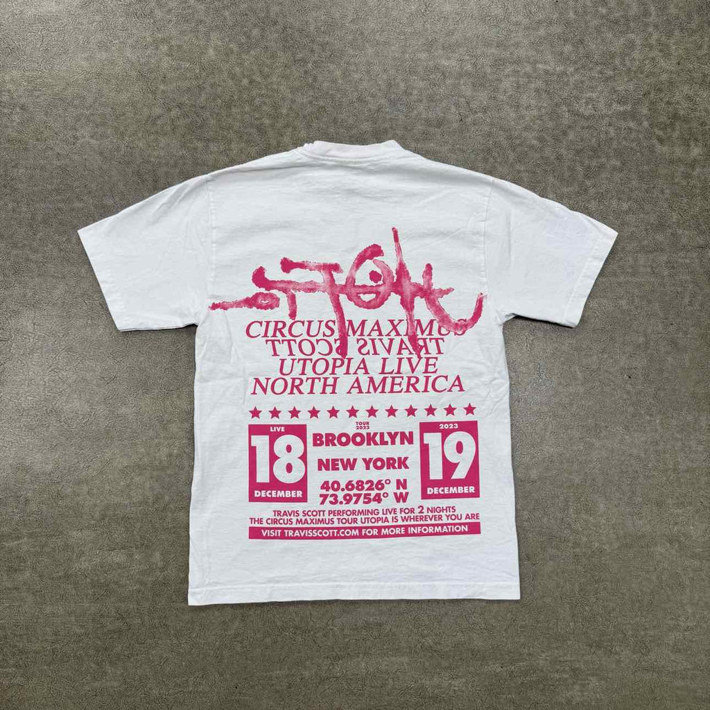 Travis Scott T-Shirt "OAKLAND" White Used Size M