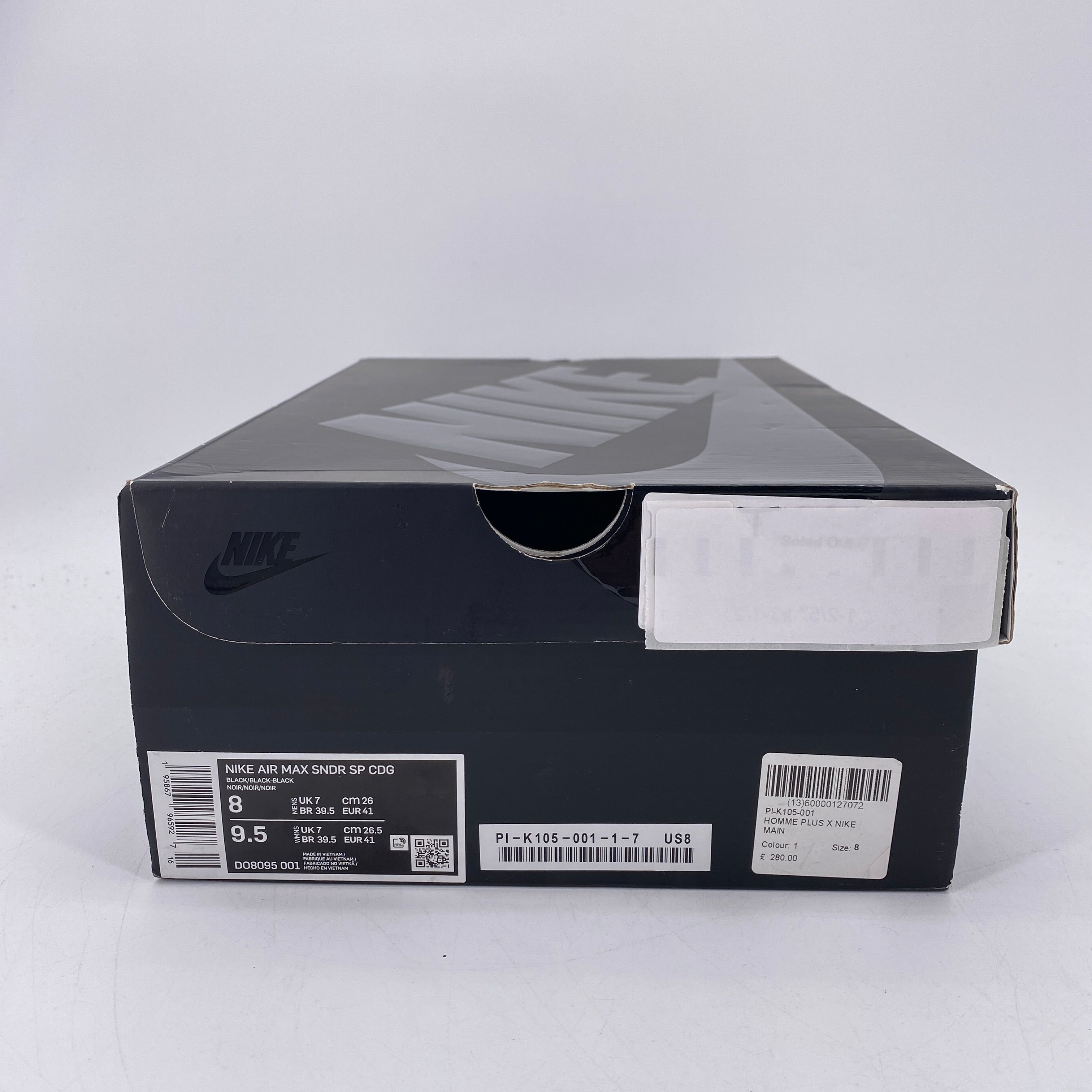 Nike Air Max Sndr SP &quot;Cdg Black&quot; 2022 Used Size 8
