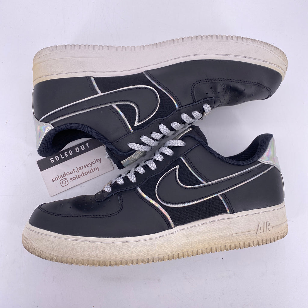 Nike Air Force 1 Low LV8 "Black Iridescent Outline" 2019 Used Size 11