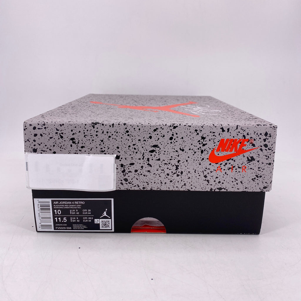 Air Jordan 4 Retro "Bred Reimagined" 2024 New Size 10