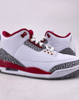 Air Jordan 3 Retro "Cardinal Red" 2022 Used Size 8