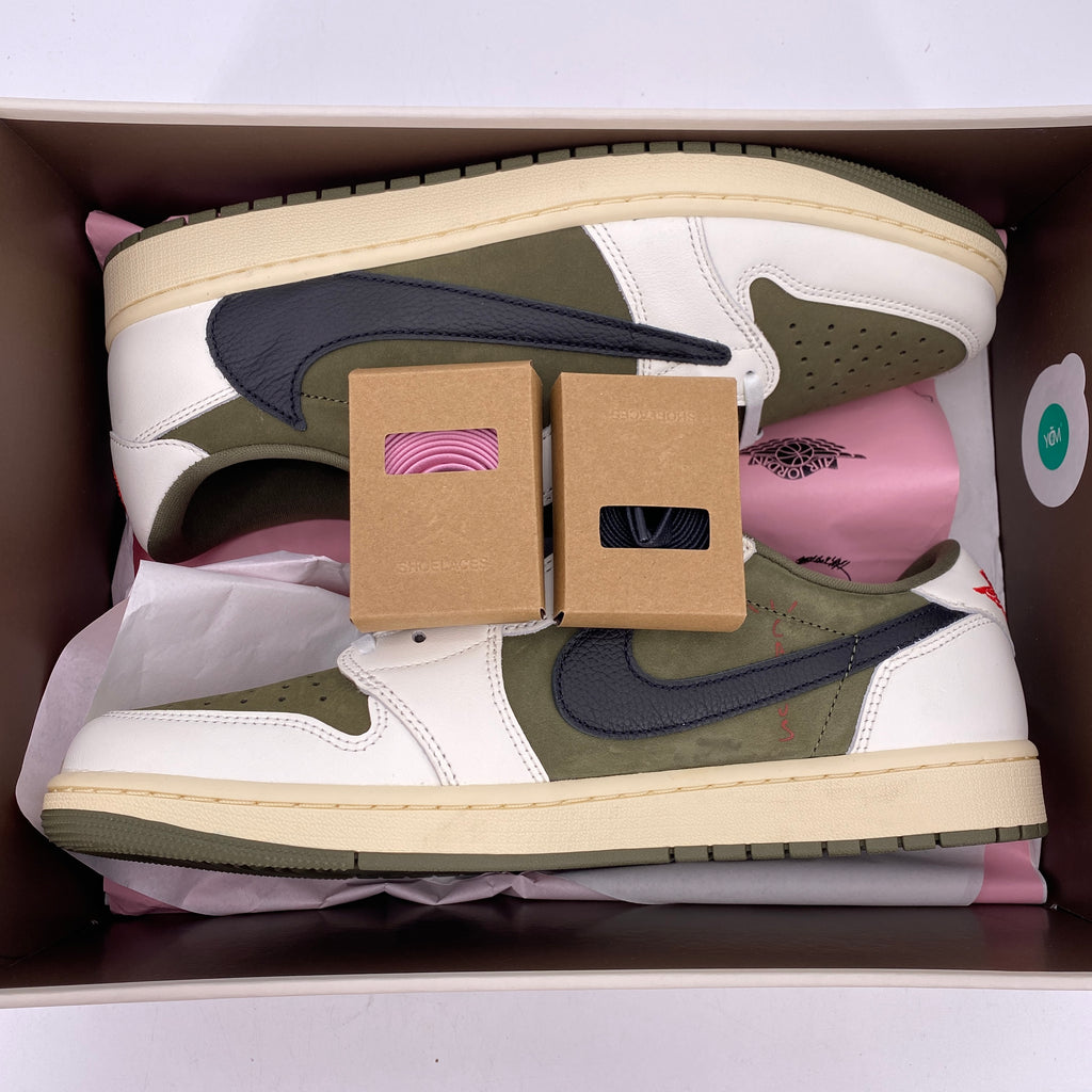 Air Jordan 1 Low OG SP "Travis Scott Medium Olive" 2024 New Size 12.5