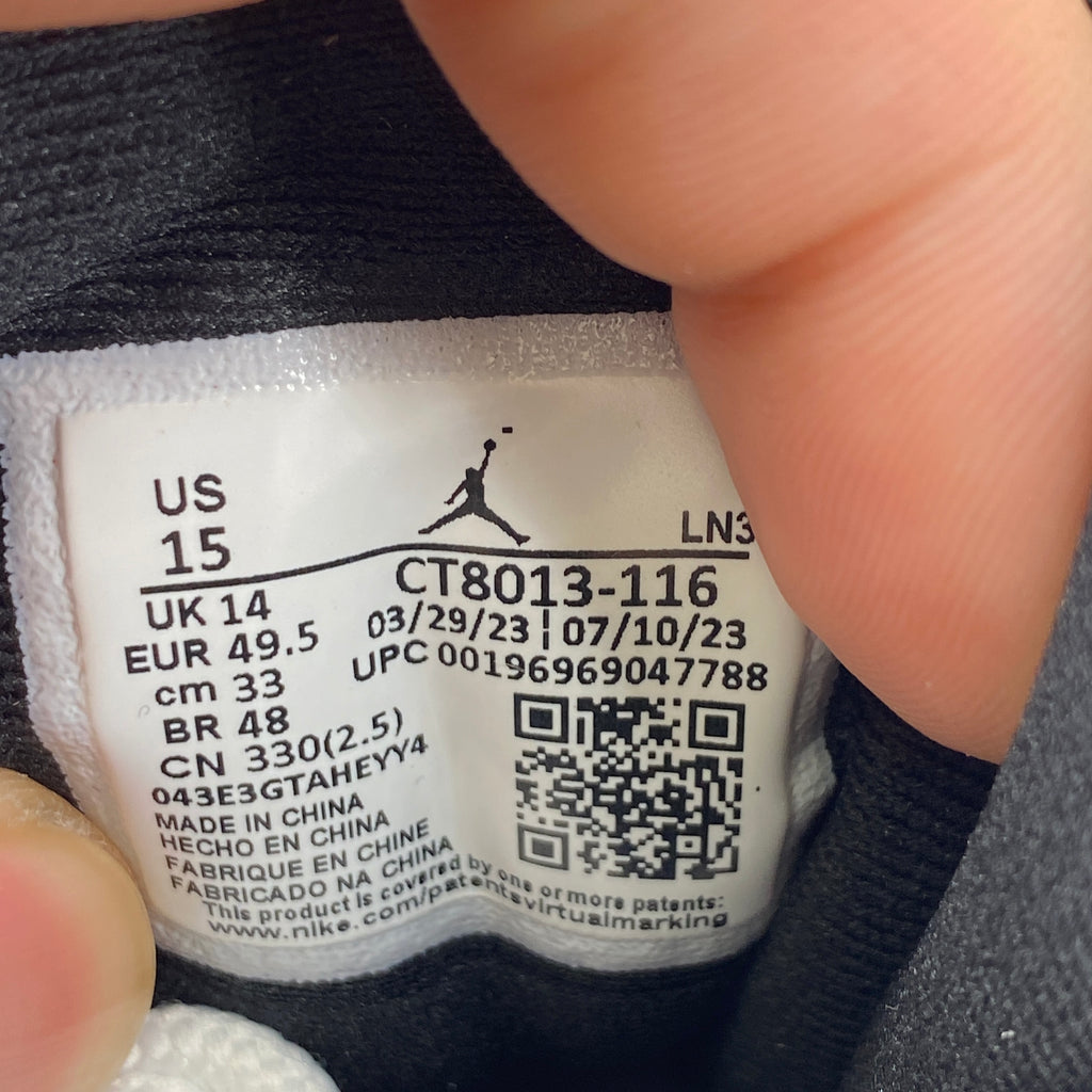 Air Jordan 12 Retro "Cherry" 2023 New Size 15