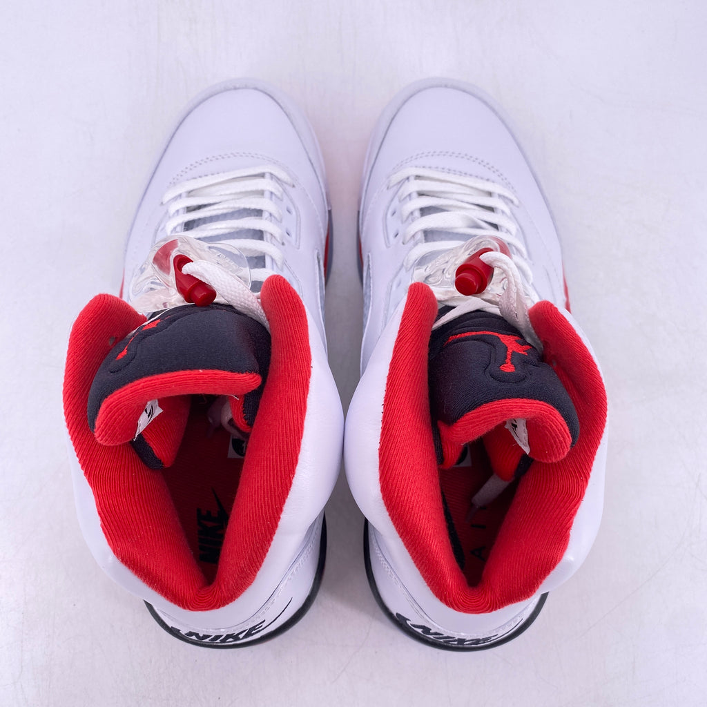 Air Jordan 5 Retro "Fire Red Black Tongue" 2025 New Size 10