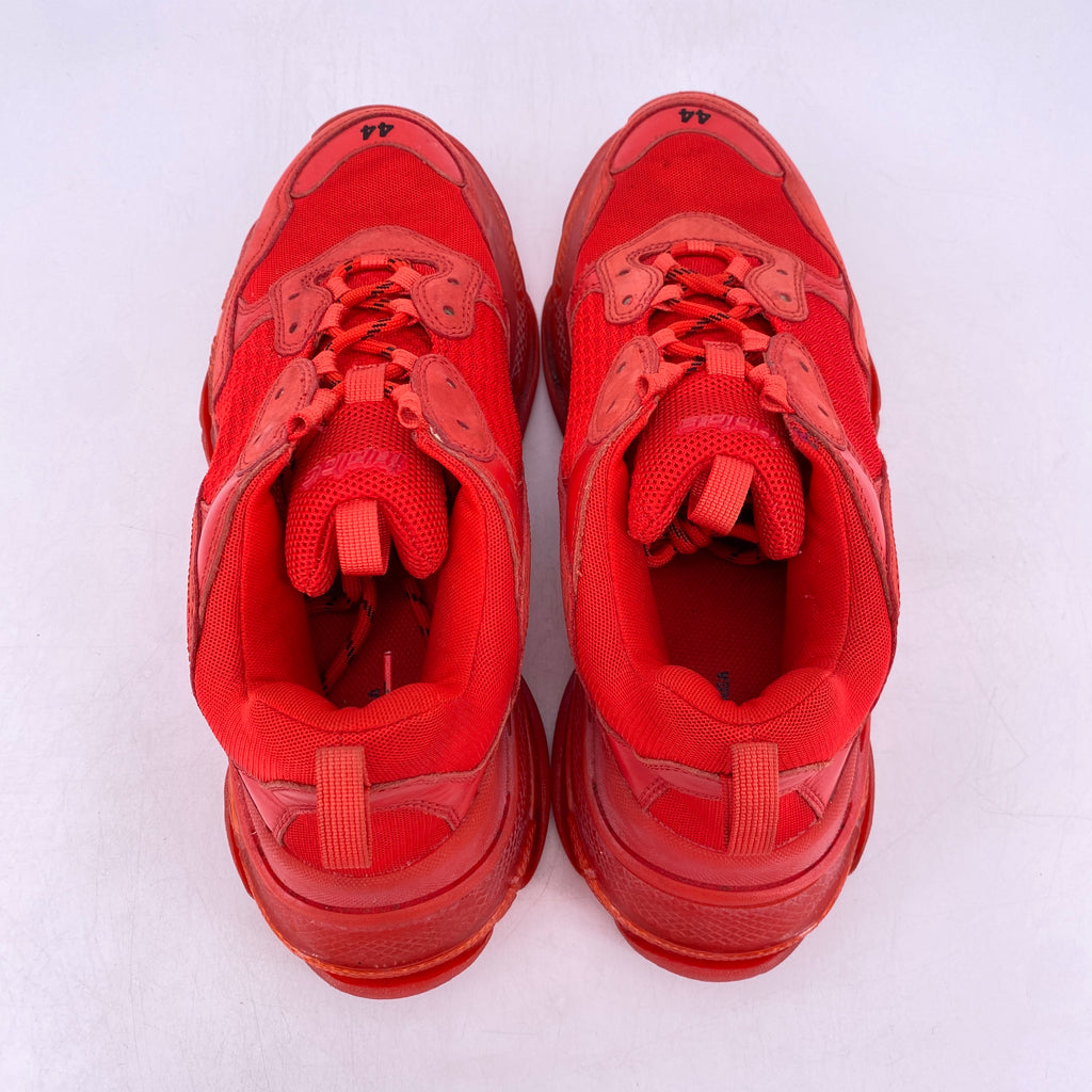 Balenciaga Triple S "Triple Red"  Used Size 11