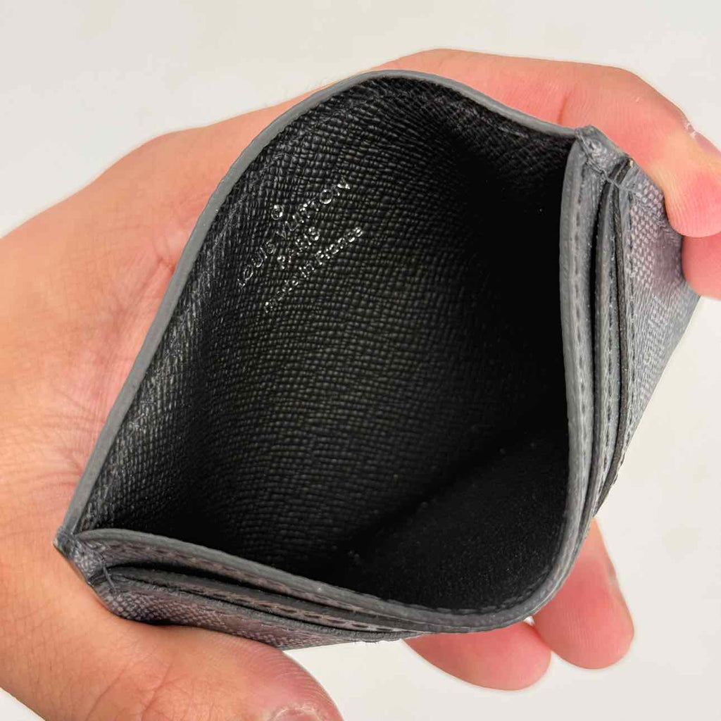 Louis Vuitton Card Holder "NEO" Used Damier Graphite Size OS