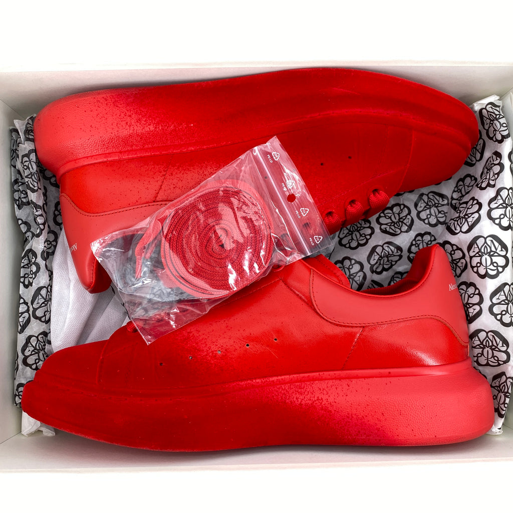 Alexander McQueen Oversized Sneaker "Velvet Spray"  Used Size 43