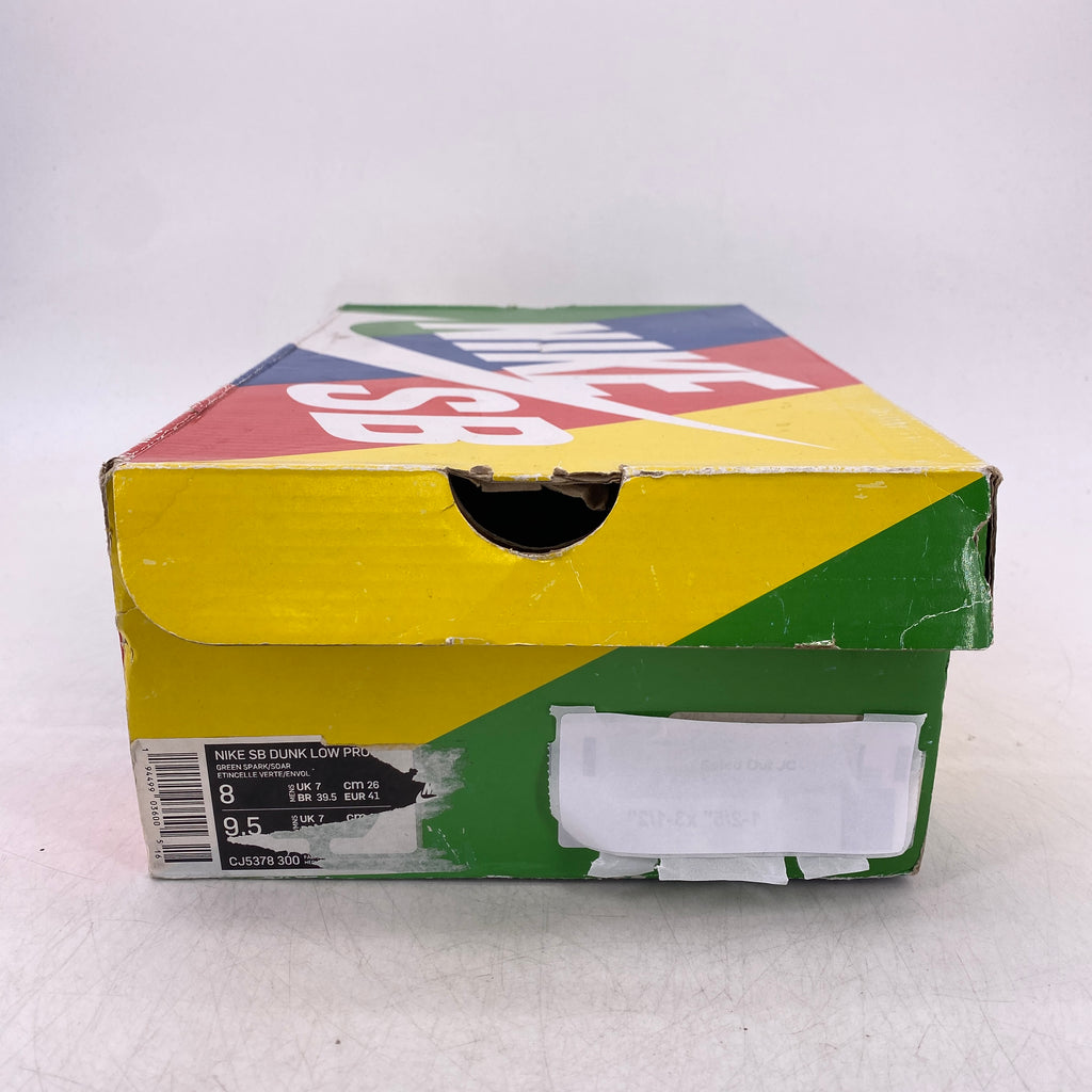 Nike SB Dunk Low "Grateful Dead Green" 2020 Used Size 8