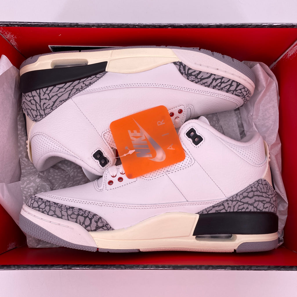 Air Jordan 3 Retro "White Cement Reimagined" 2023 New Size 8.5