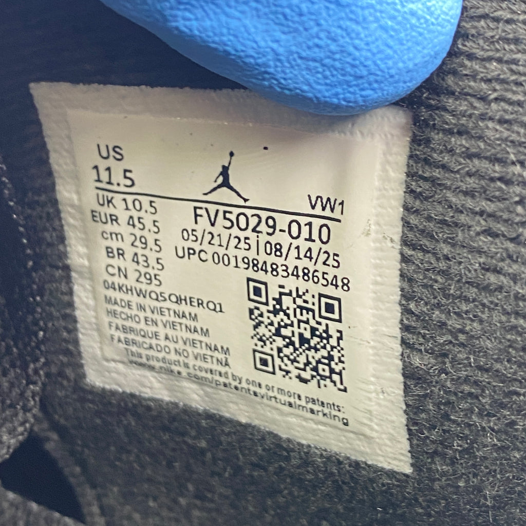 Air Jordan 4 Retro "Black Cat" 2025 New Size 11.5