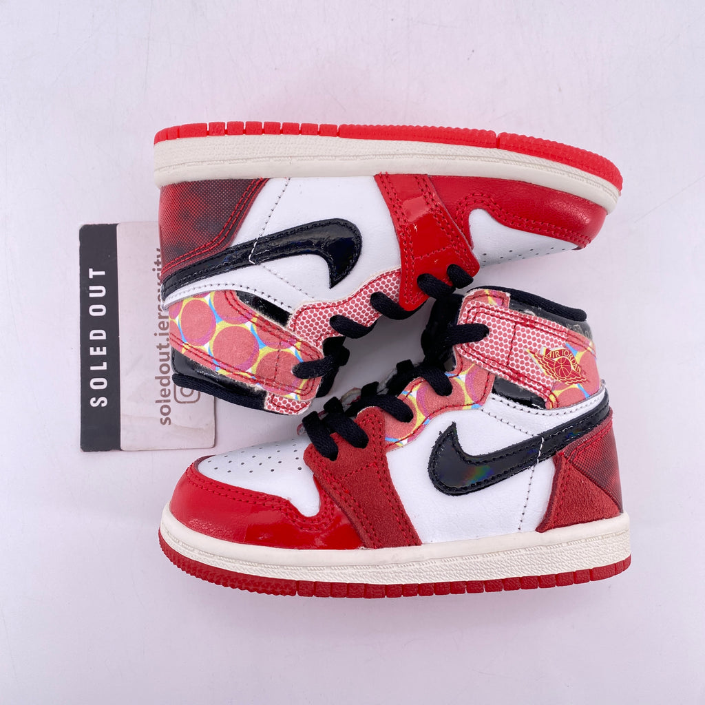 Air Jordan (TD) 1 Retro High OG "Spider-Verse" 2023 New Size 7C