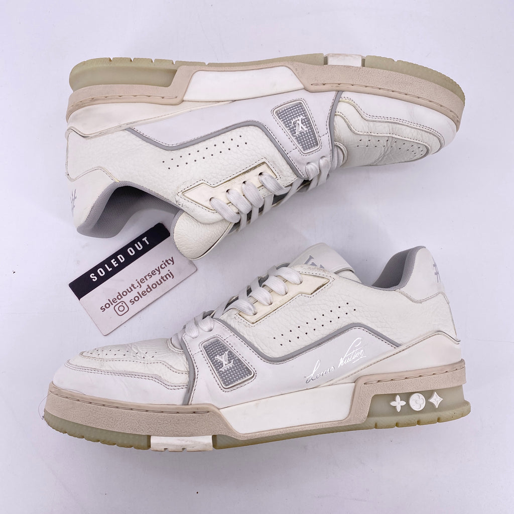 Louis Vuitton Trainer "White Grey" 2021 Used Size 7.5LV