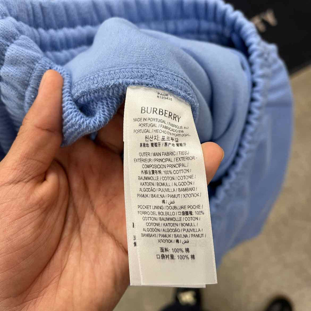 Burberry Shorts "KNIGHT STAMP" Baby Blue New Size S