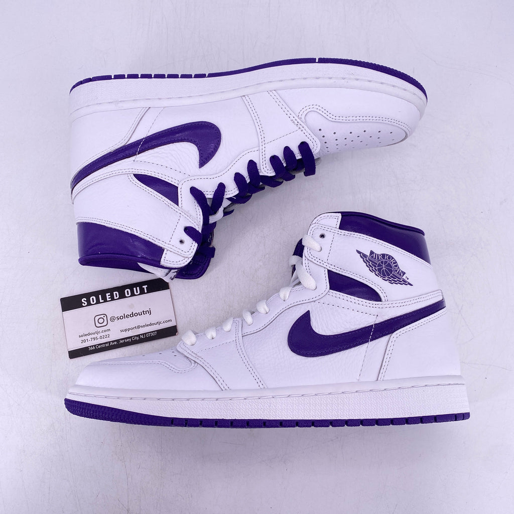 Air Jordan (W) 1 Retro High OG "Court Purple" 2021 New Size 10.5W