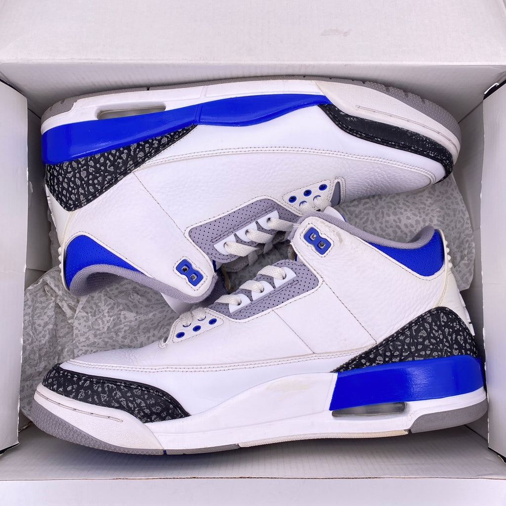 Air Jordan 3 Retro "Racer Blue" 2021 Used Size 12