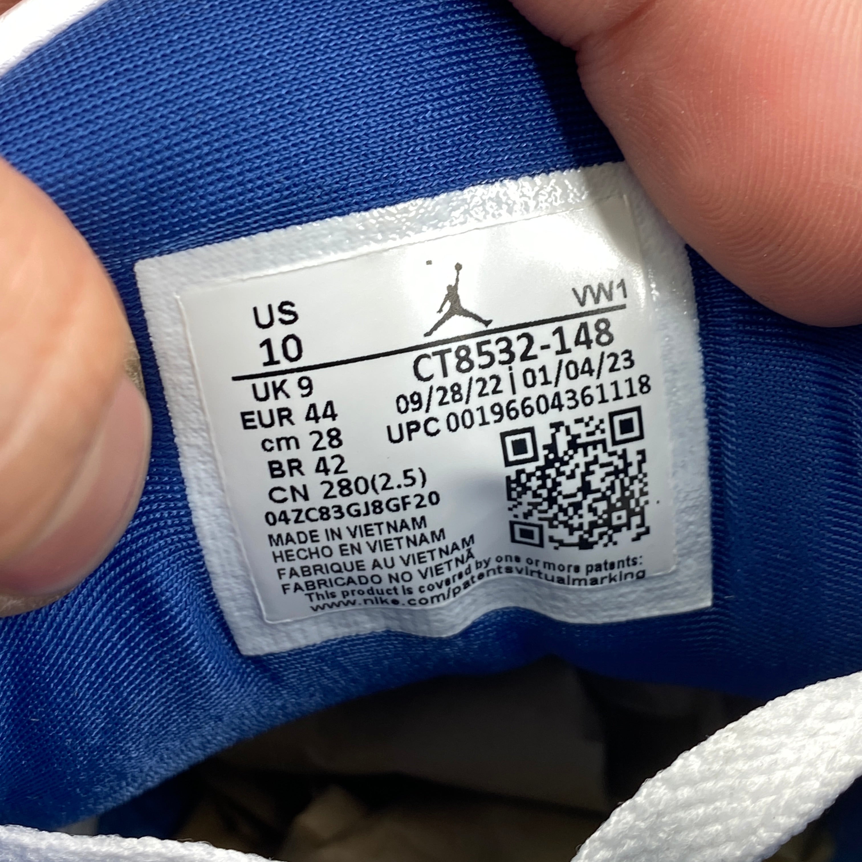 Air Jordan 3 Retro &quot;Wizards&quot; 2023 Used Size 10