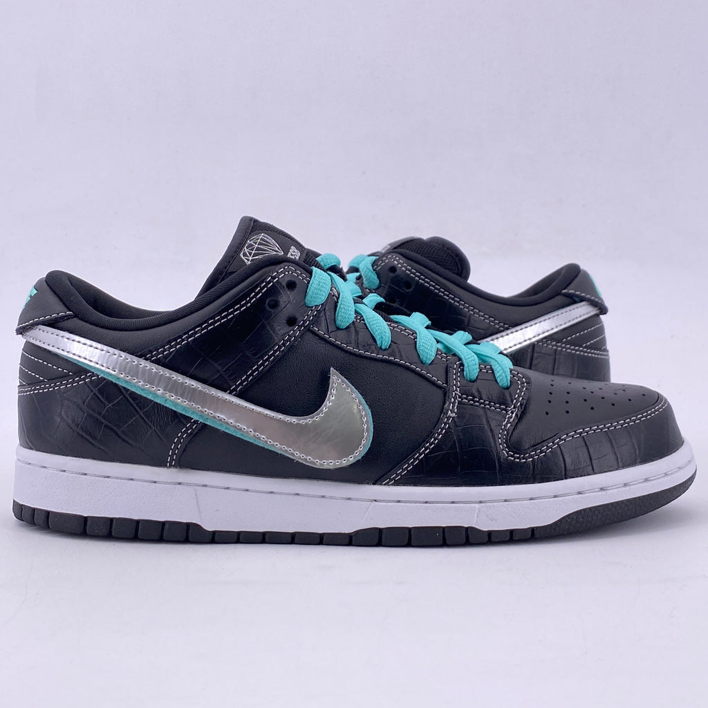 Nike SB Dunk Low Pro "Black Diamond" 2018 Used Size 9