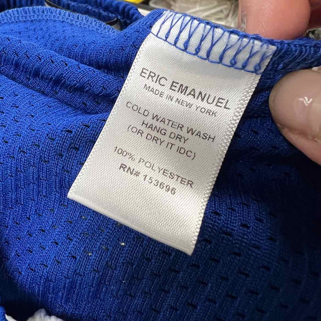 Eric Emanuel Mesh Shorts "LOGO" Blue New Size S