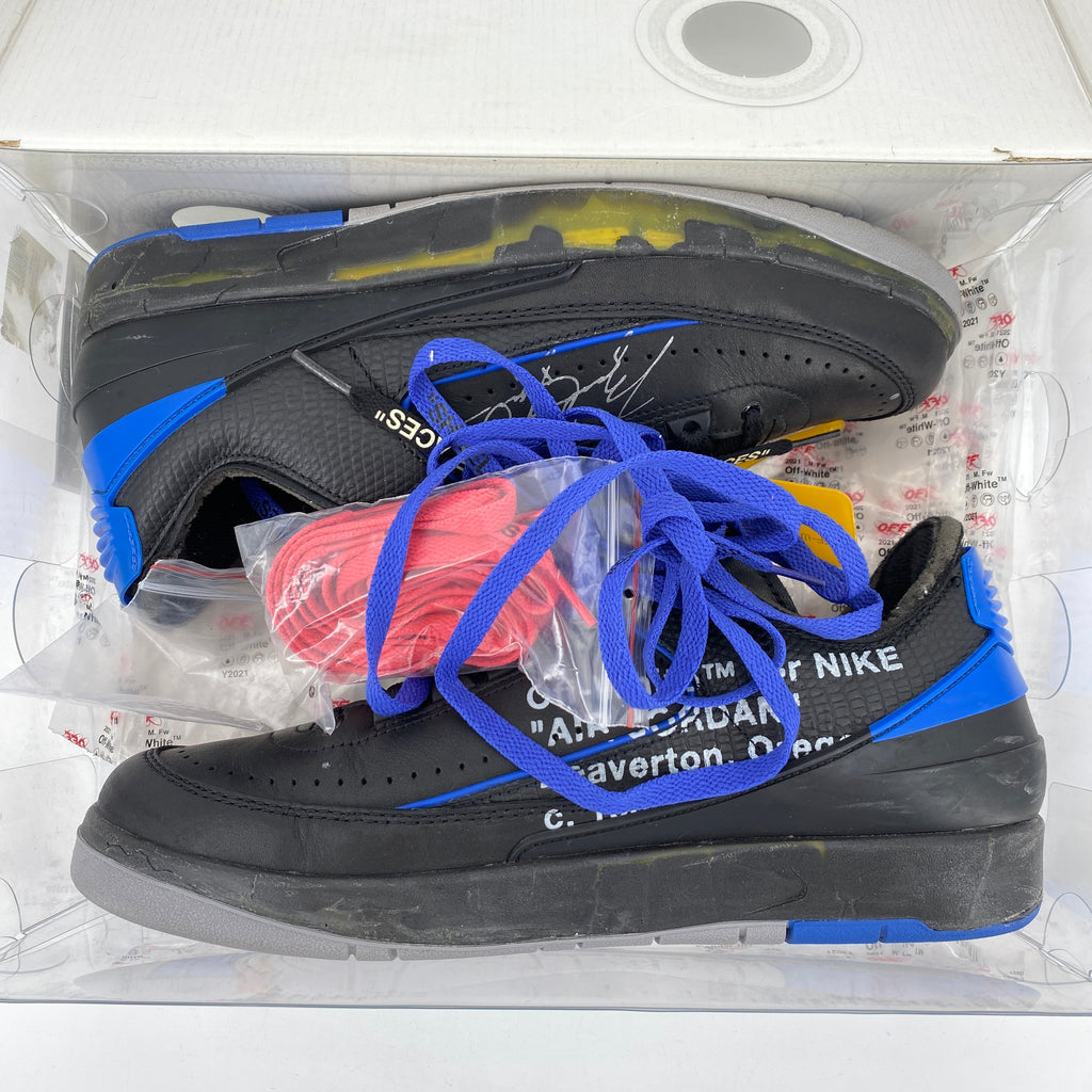 Air Jordan 2 Retro Low "Ow Black Blue" 2021 Used Size 10
