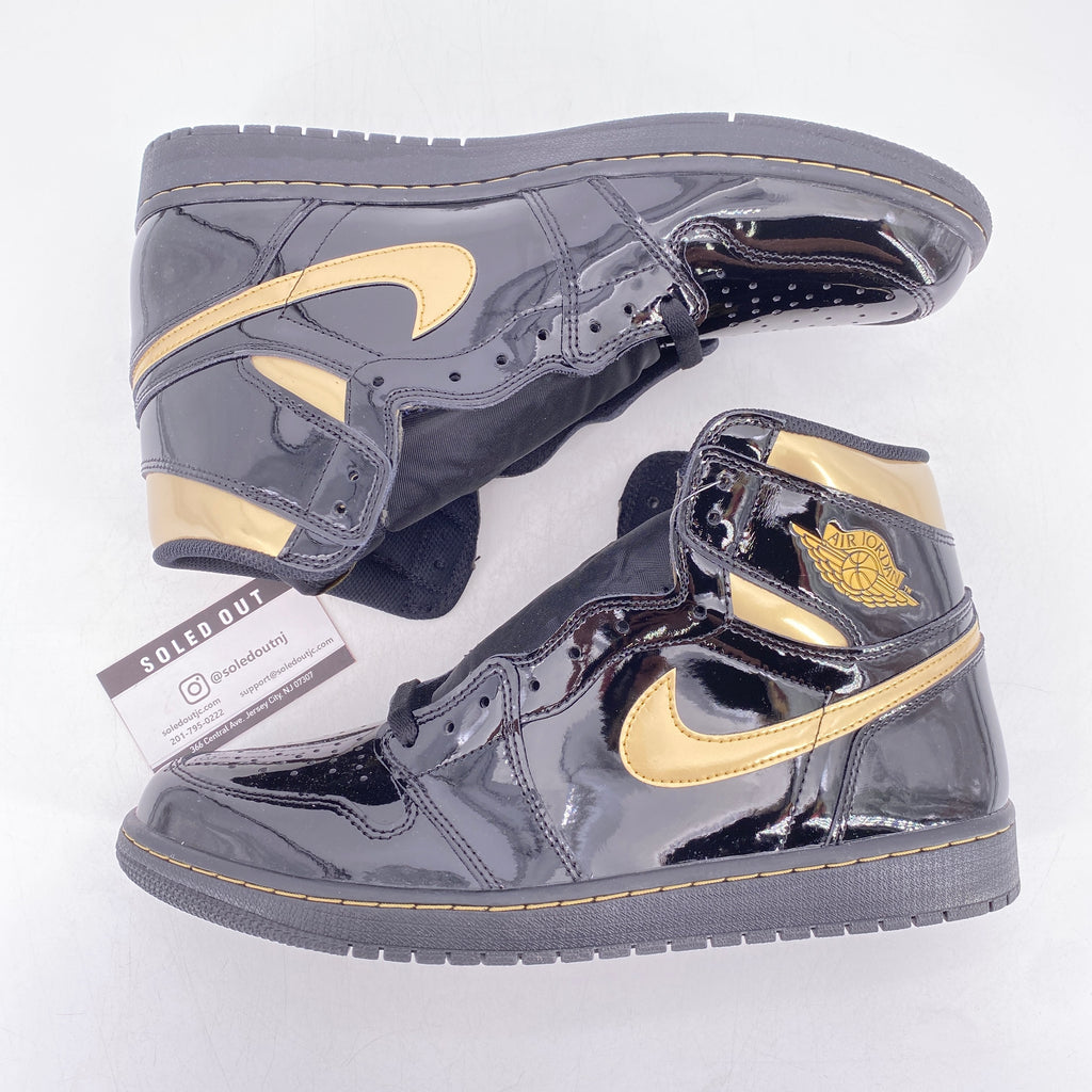 Air Jordan 1 Retro High OG "Black Metallic Gold" 2020 New Size 12