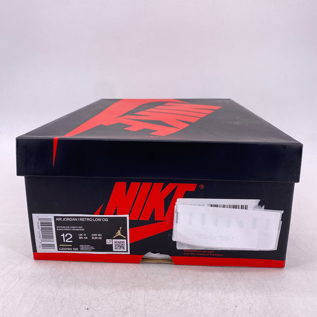 Air Jordan 1 Retro Low "Black Toe" 2023 New Size 12