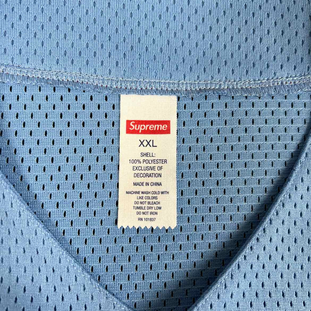 Supreme Jersey "OLD ENGLISH" Blue Used Size 2XL