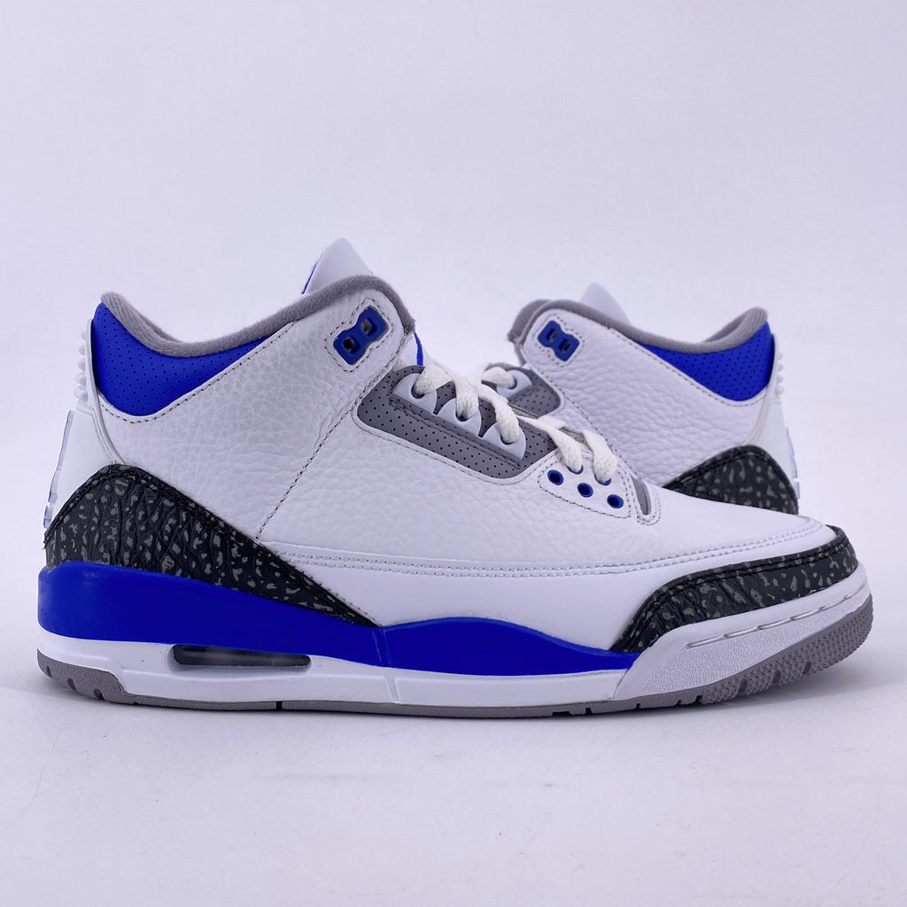 Air Jordan 3 Retro "Racer Blue" 2021 New Size 7.5