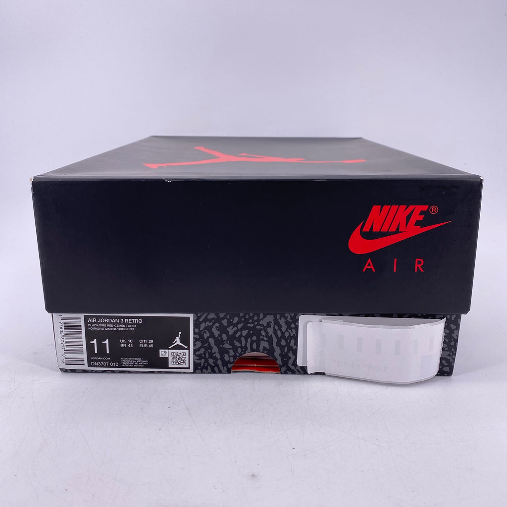 Air Jordan 3 Retro "Black Cement" 2024 New Size 11