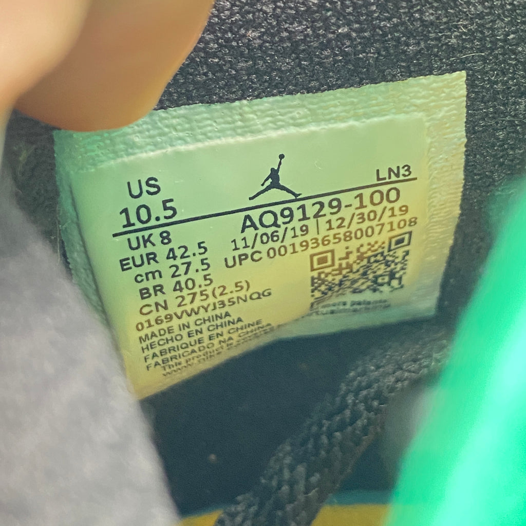 Air Jordan (W) 4 Retro "Lucid Green Rasta" 2020 Used Size 10.5W