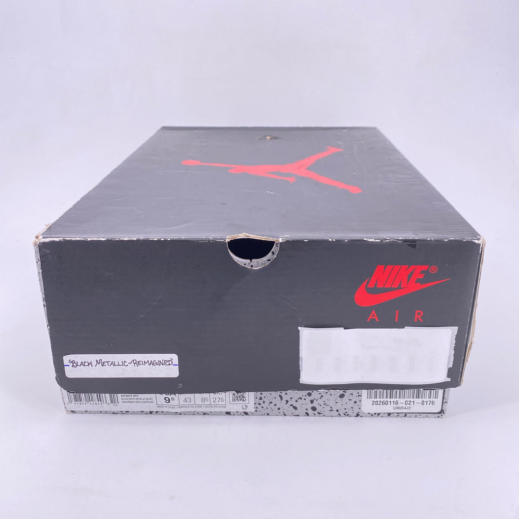 Air Jordan 5 Retro "Black Metallic Reimagined" 2025 Used Size 9.5