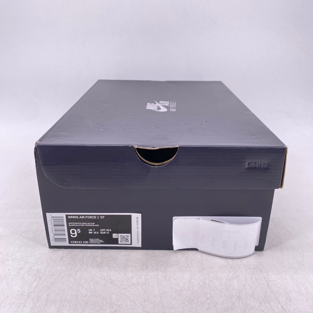 Nike (W) Air Force 1 Low "White Dark Sulfur" 2020 New Size 9.5W