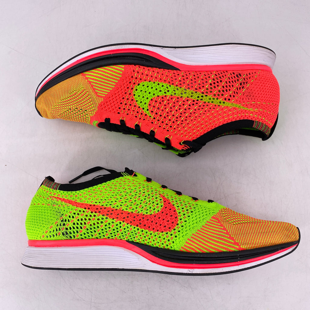 Nike Flyknit Racer "Hyper Punch" 2014 Used Size 12.5