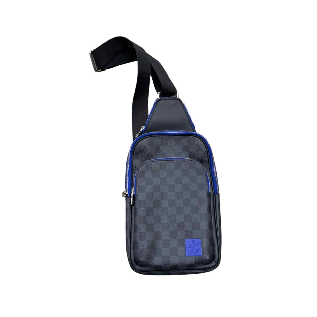 Louis Vuitton Crossbody "AVENUE SLING BAG" Used Black Size OS