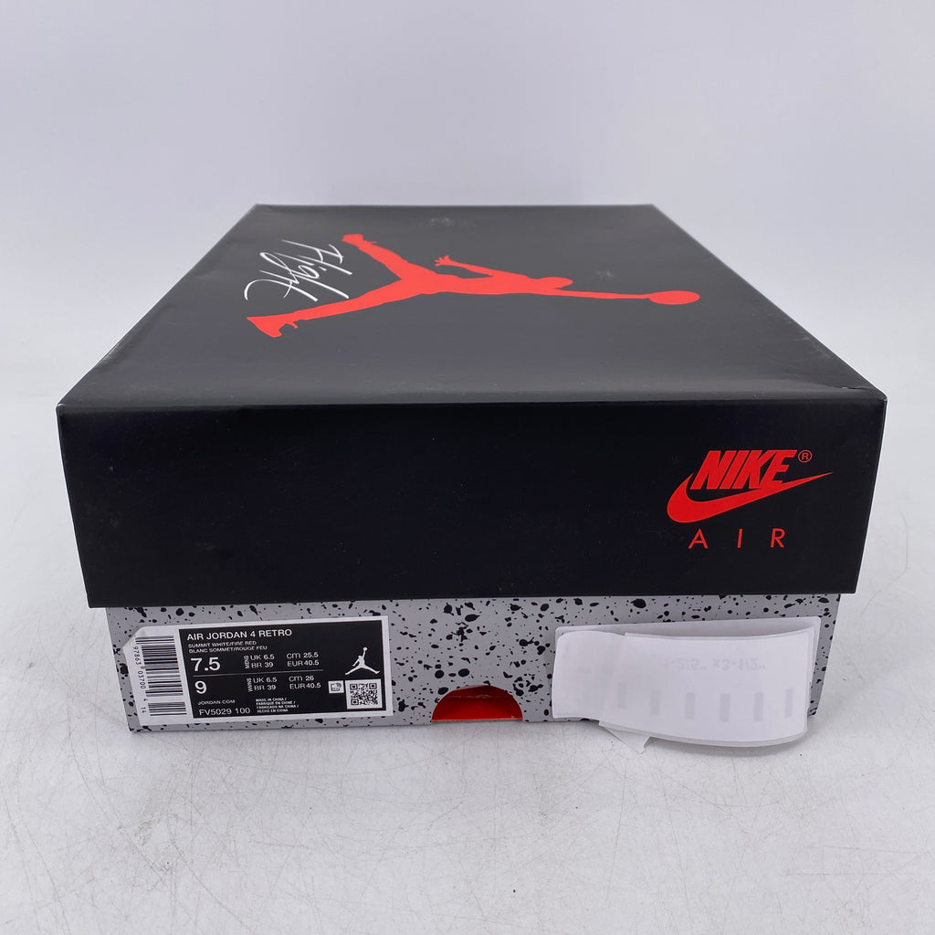 Air Jordan 4 Retro "White Cement" 2025 New Size 7.5