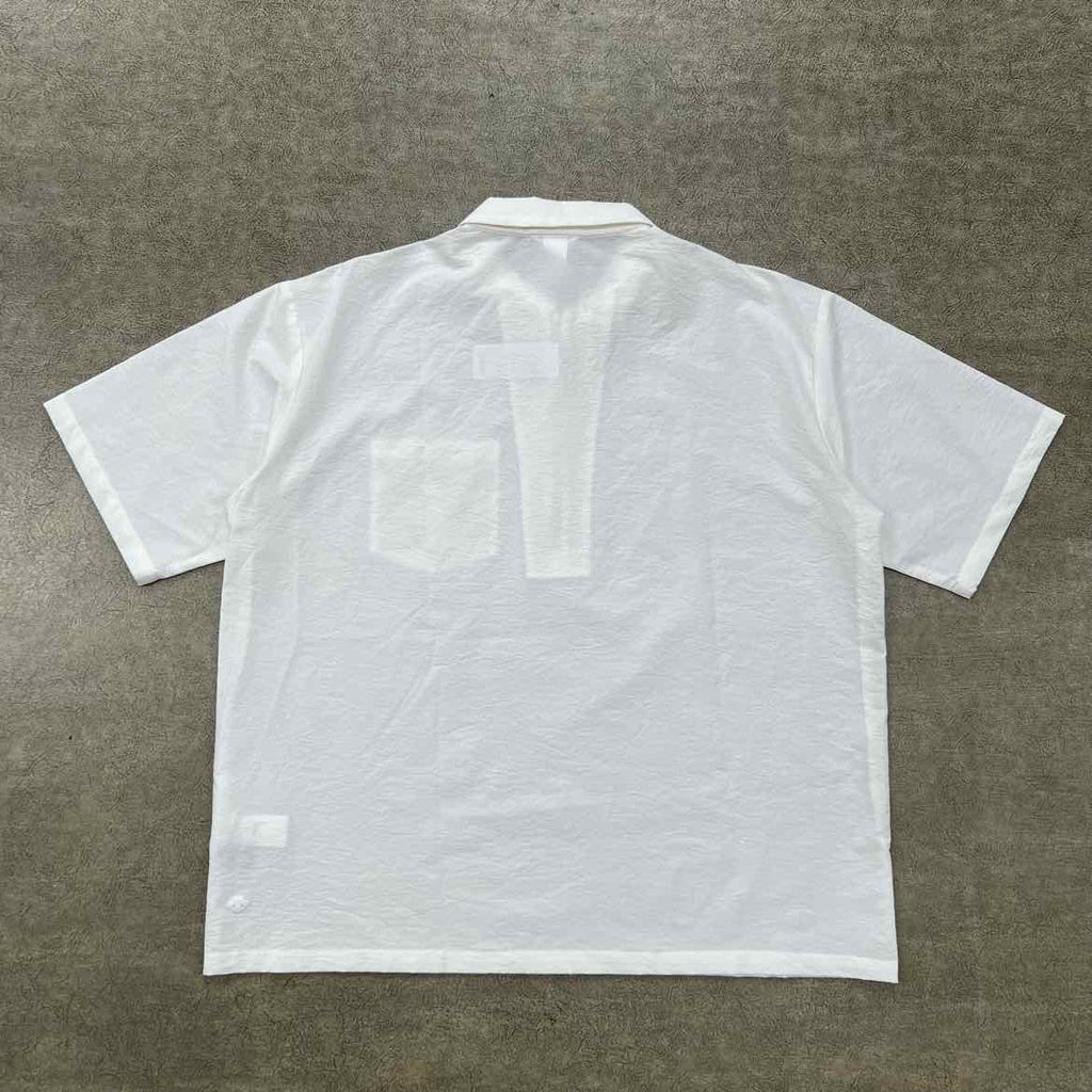Descente Polo "ZIP" White Used Size XL