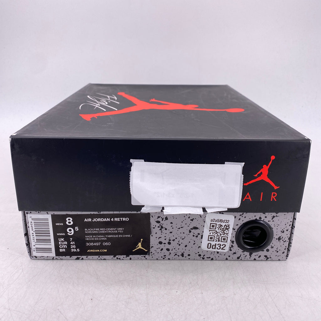 Air Jordan 4 Retro "Bred" 2019 New Size 8