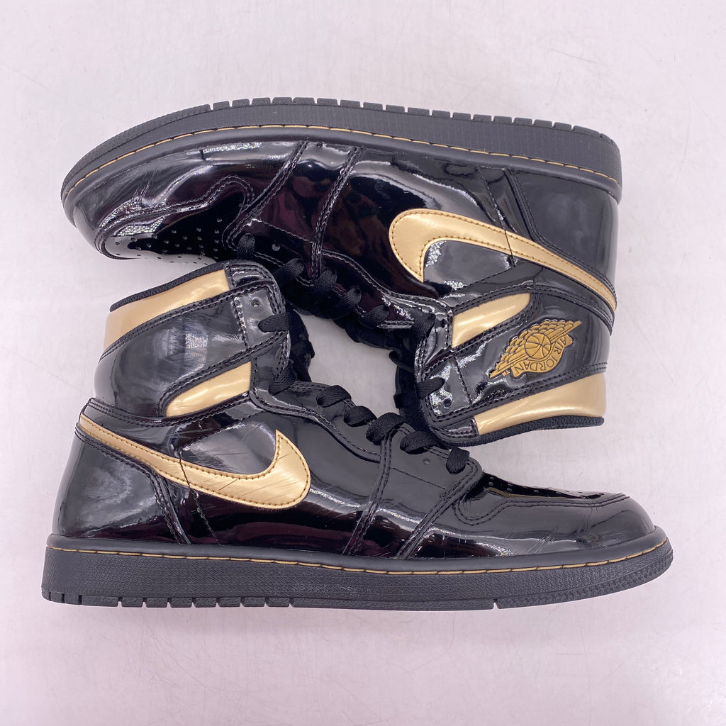 Air Jordan 1 Retro High OG "Black Metallic Gold" 2020 Used Size 10.5