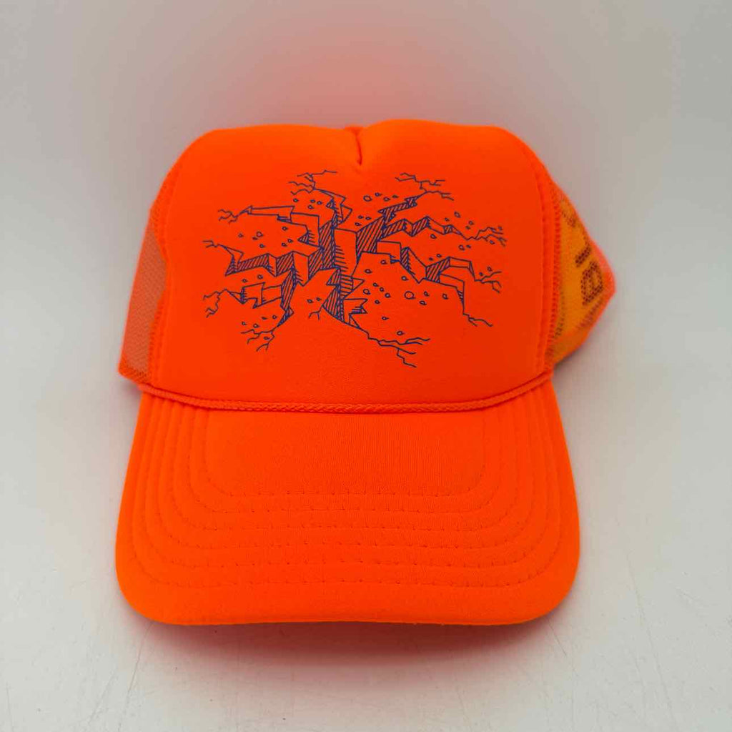OFF-WHITE Trucker Hat "FIGURES OF SPEECH" New Orange Size OS