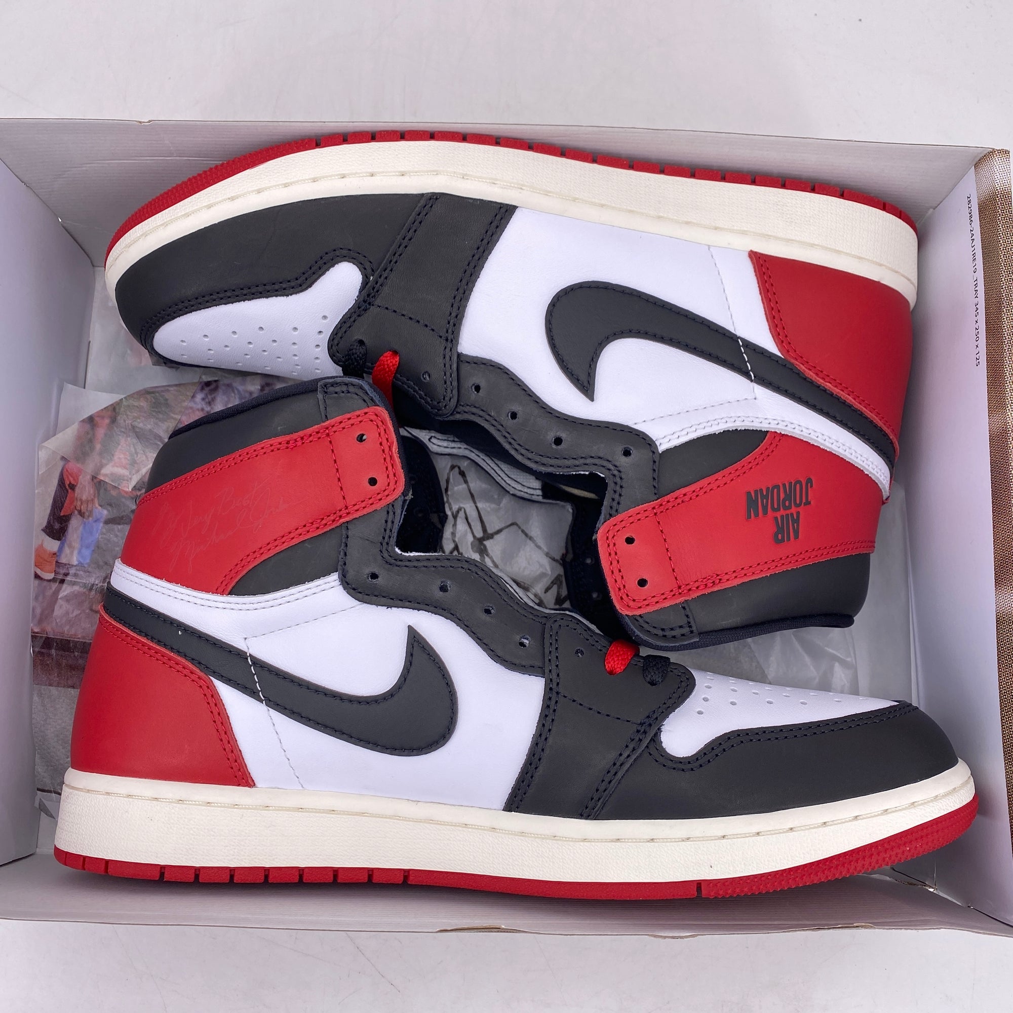 Air Jordan 1 Retro High OG &quot;Black Toe Reimagined&quot; 2025 New Size 12